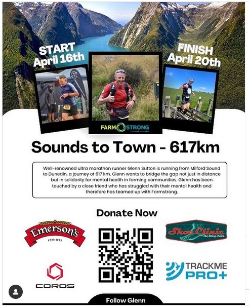 Glenn Sutton - Sounds to Town 617km Charity Run